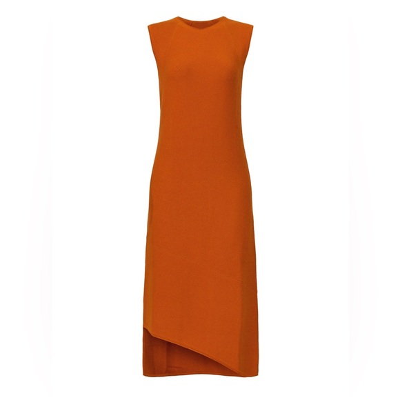 Victor Alfaro Asymmetrical Orange Dress - Picture 5 of 6